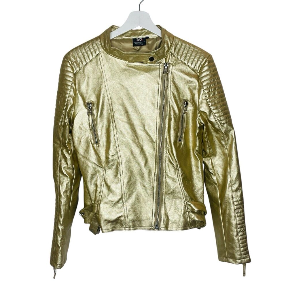WWE Sasha Banks JacketWomen's XL Gold The Legit Boss Full Zip Mercedes Mone AEW - Picture 3 of 9
